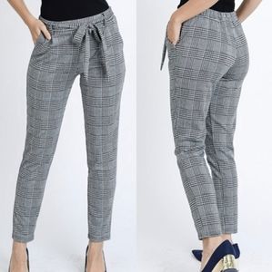 Plaid Ankle Trouser